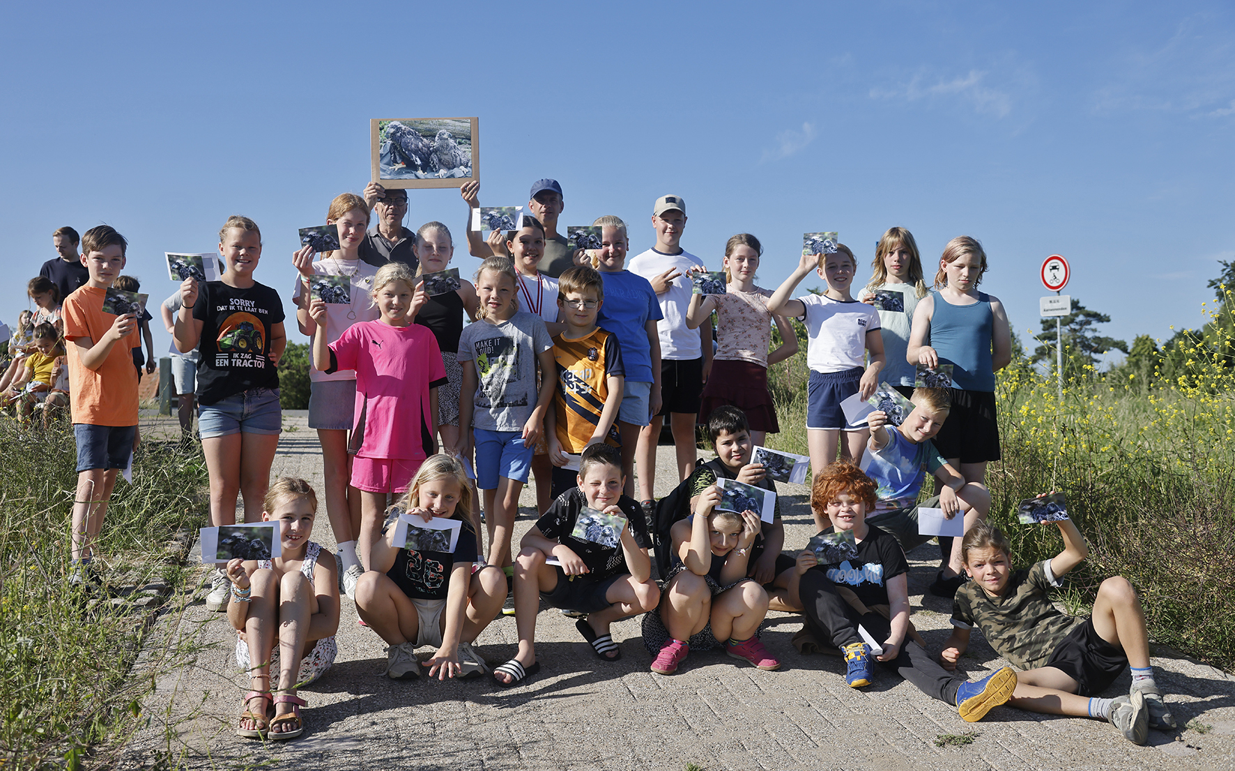 Op de foto met de foto van de zeearend