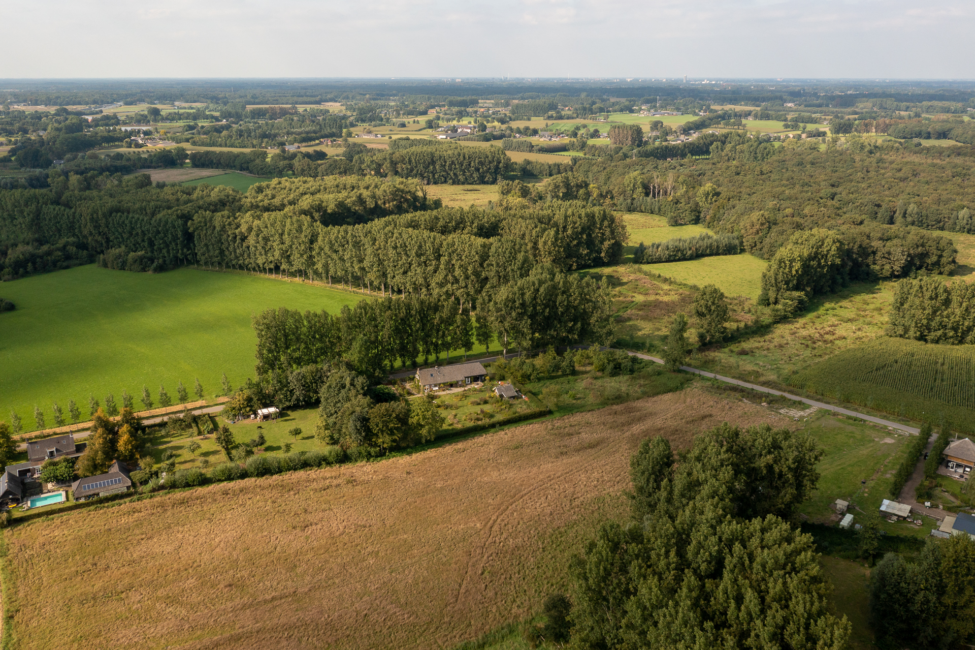 Dronefoto voormalige landbouwgrond
