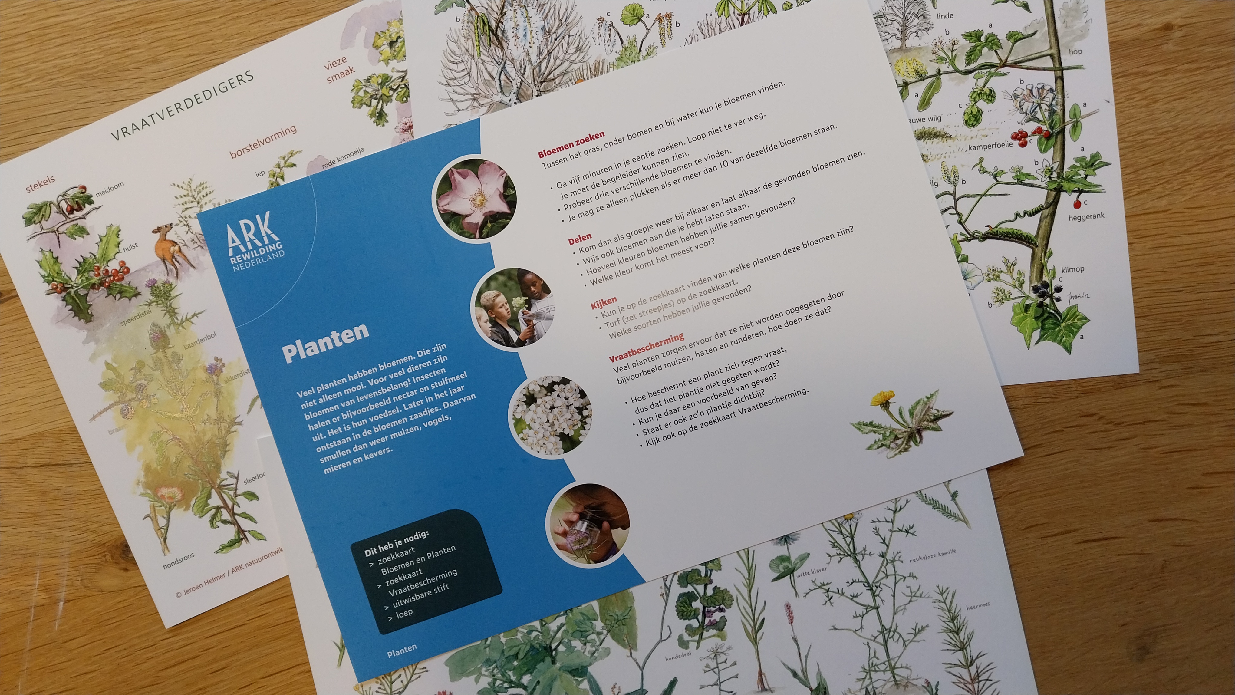 Opdrachtkaart en zoekkaart