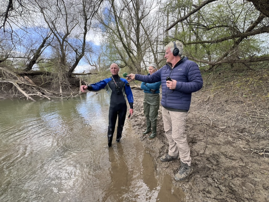 Ykelien Damstra (ARK) en Nils van Kessel (Waardenburg) leggen het belang uit van deze uitzet tijdens een interview voor Vroege Vogels door Rob Buiter.