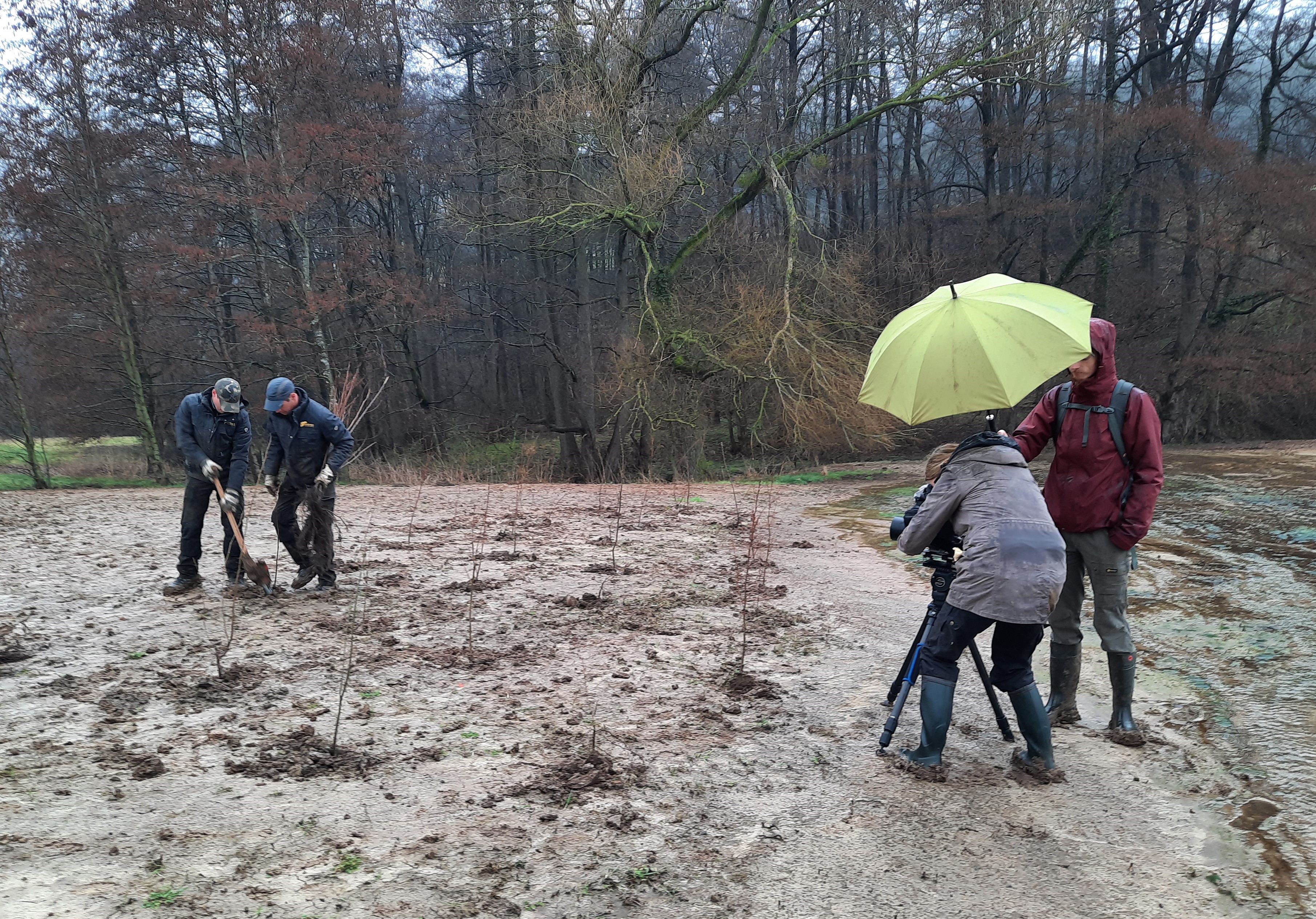 Rombus Natuurfilms in actie in het Geuldal