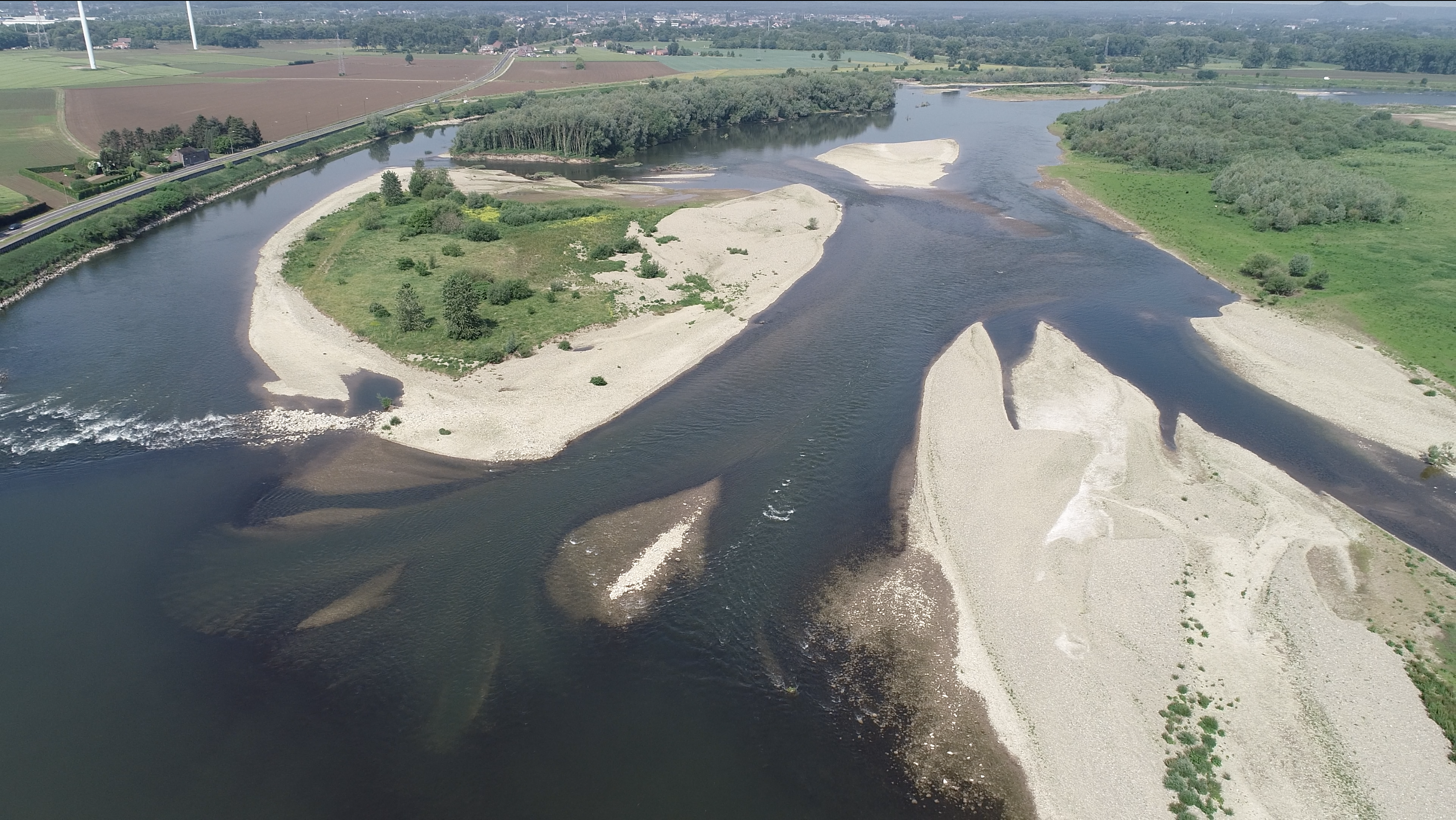 Grensmaas bij Meers, foto: Avisum 