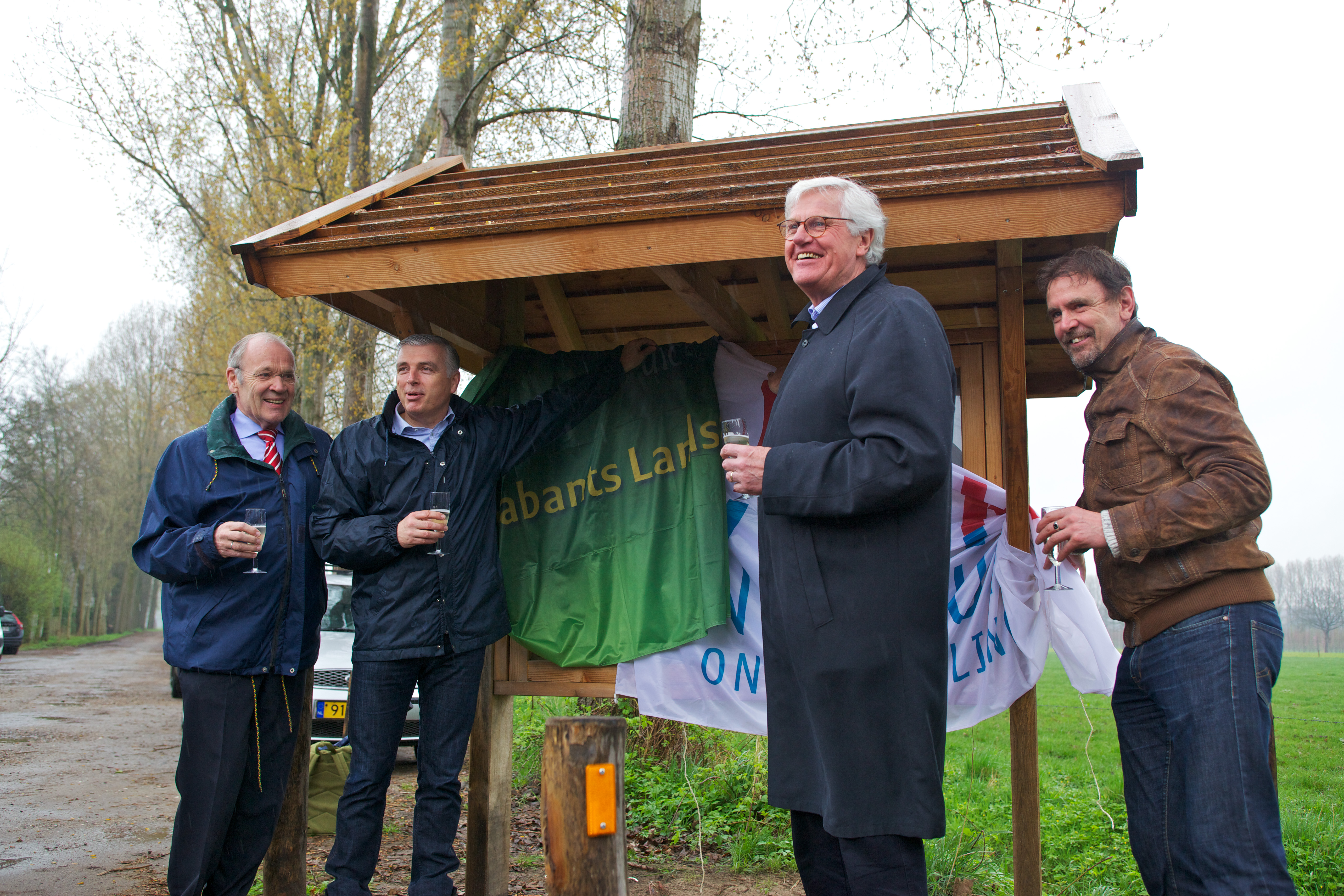 Onthulling Informatiebord Edelhertgebied.