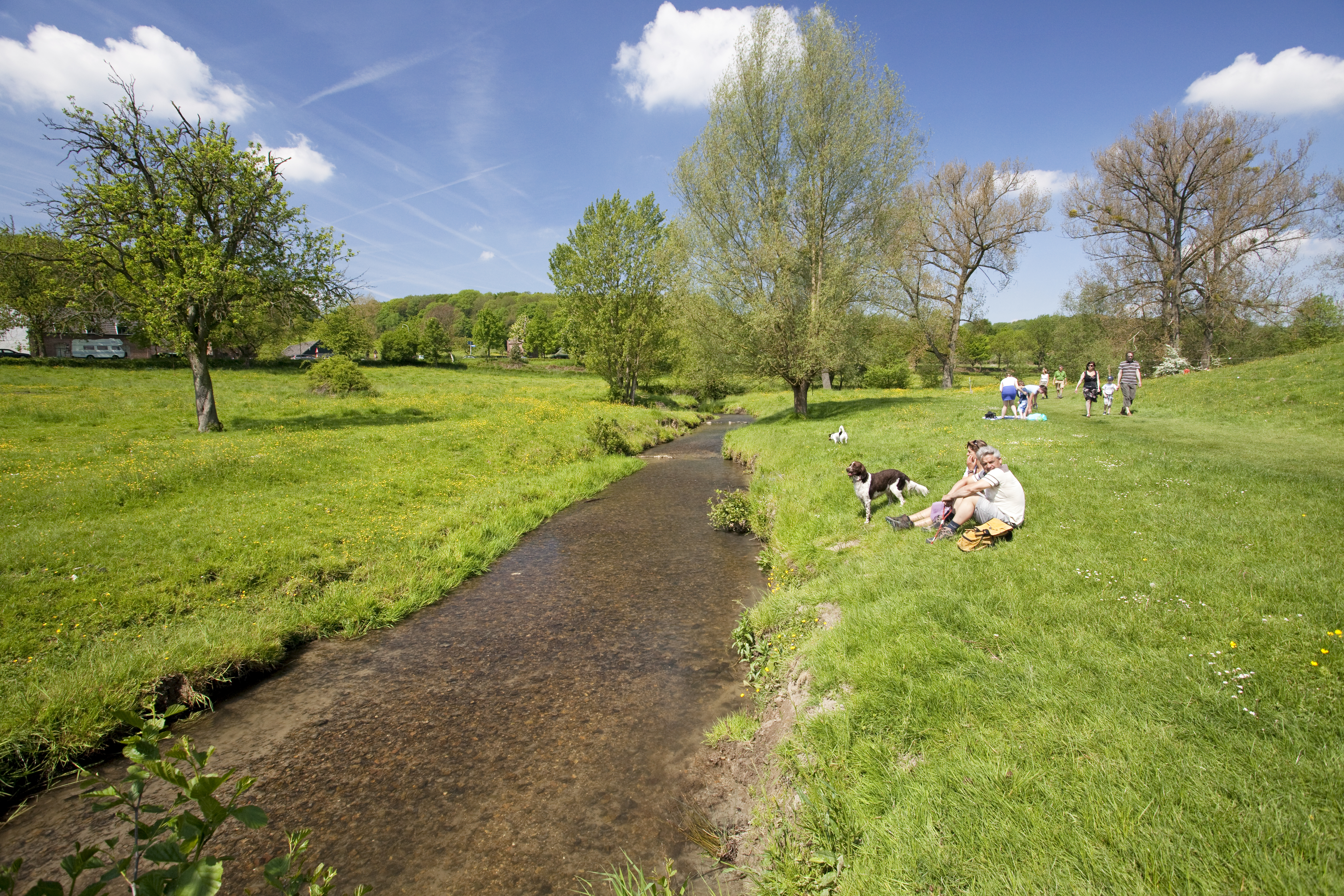 Recreatie langs de Gulp bij Slenaken, foto: Jelger Herder