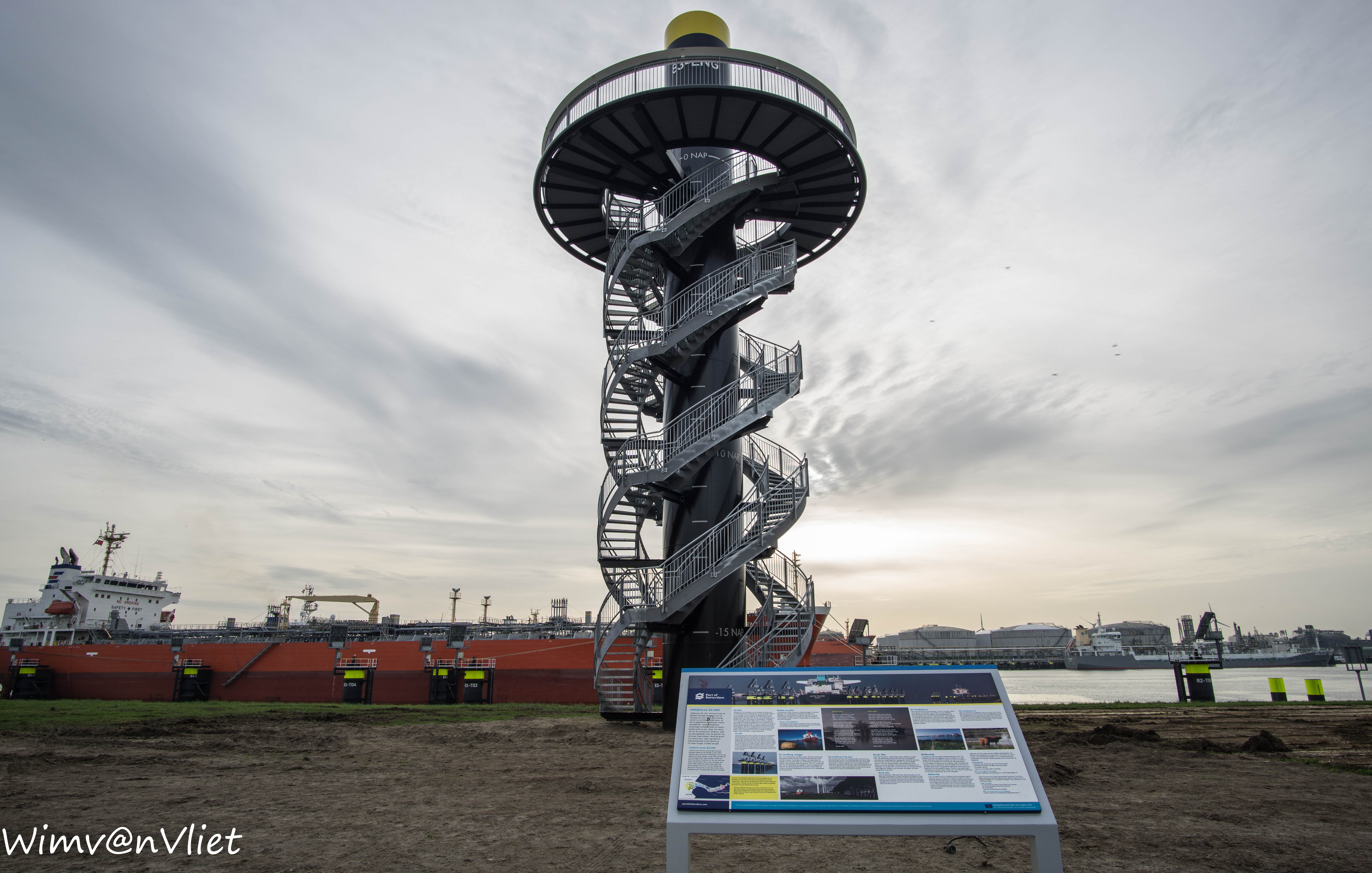 Uitkijktoren Landtong Rozenburg, foto Wim van Vliet