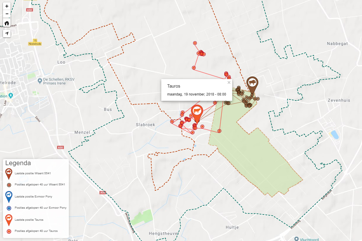 Zenderkaart Maashorst