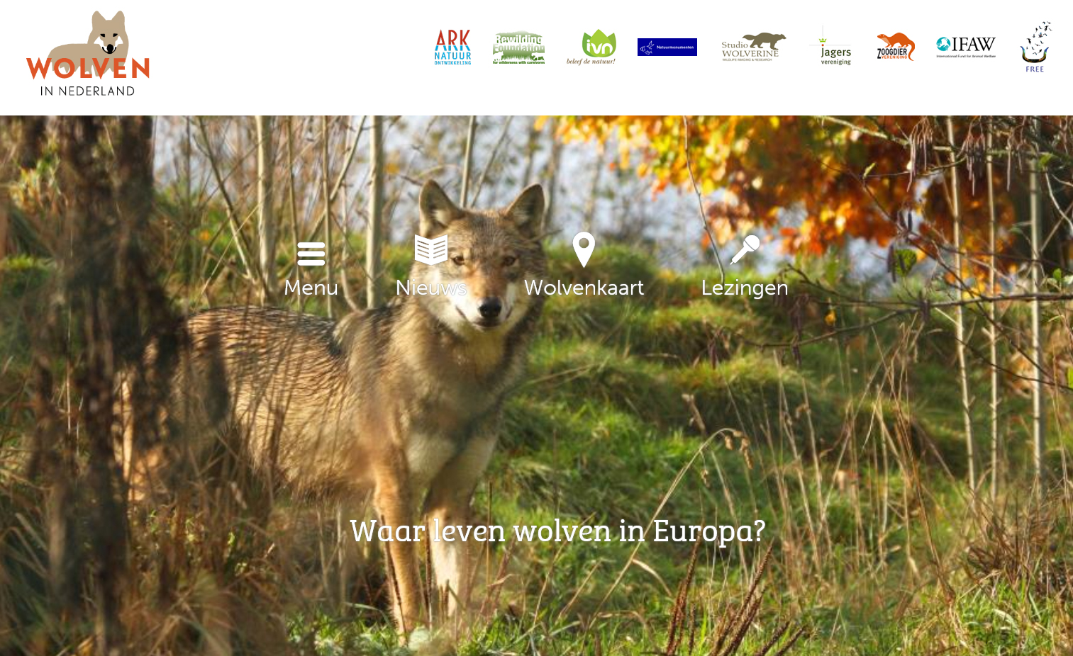 Website Wolven in Nederland