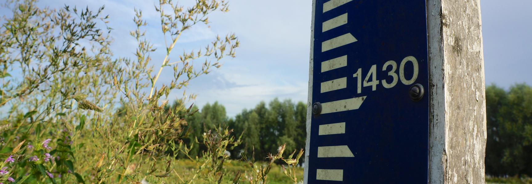 Peilschaal Beuningse Uiterwaarden 