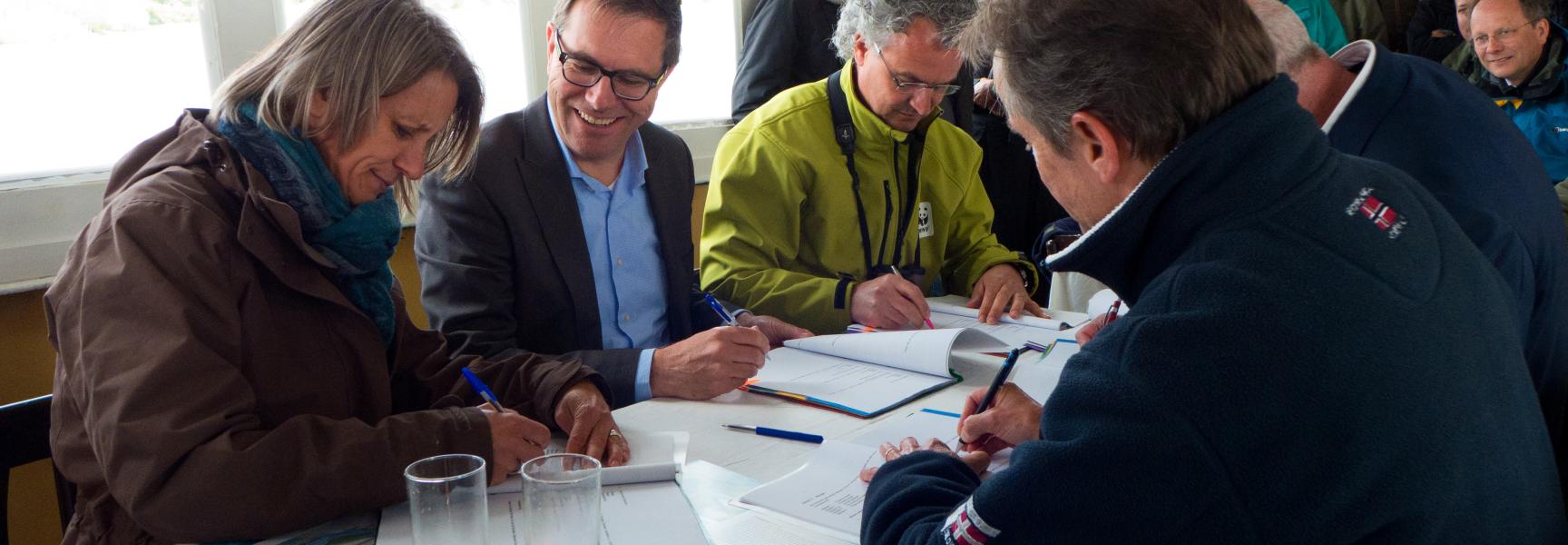 Ondertekening Droomfonds herstel Haringvliet