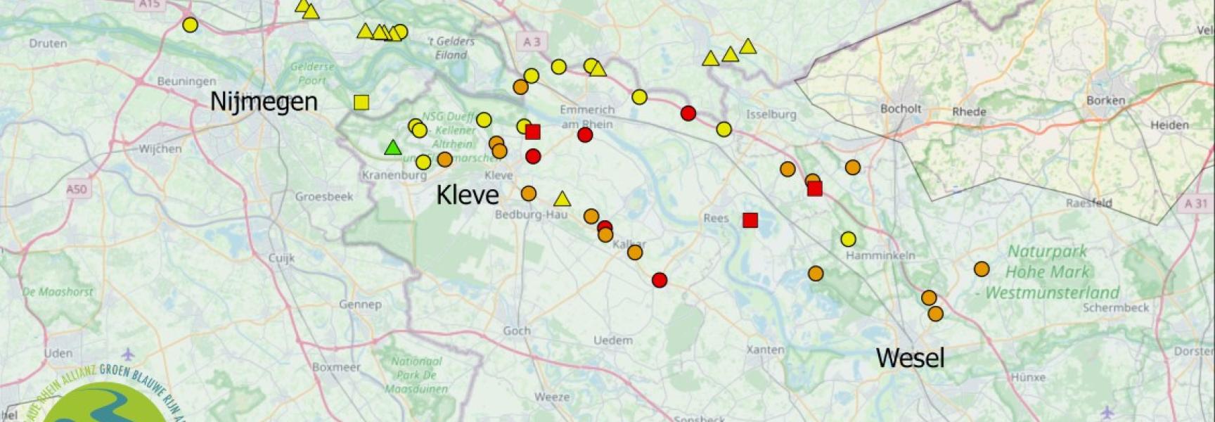 Otterknelpuntenkaart gemaakt door Niek Broekhoven
