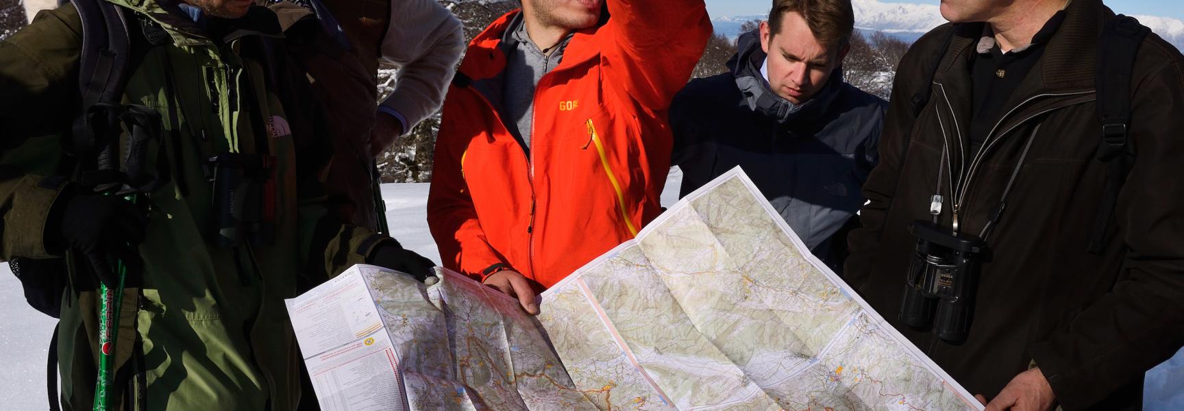 Wouter Helmer op werkbezoek in de Centrale Apennijnen, foto: Staffan Widstrand, Rewilding Europe