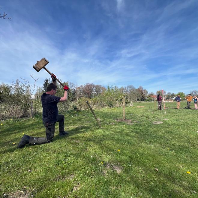 Plaatsen veebeschermend raster 