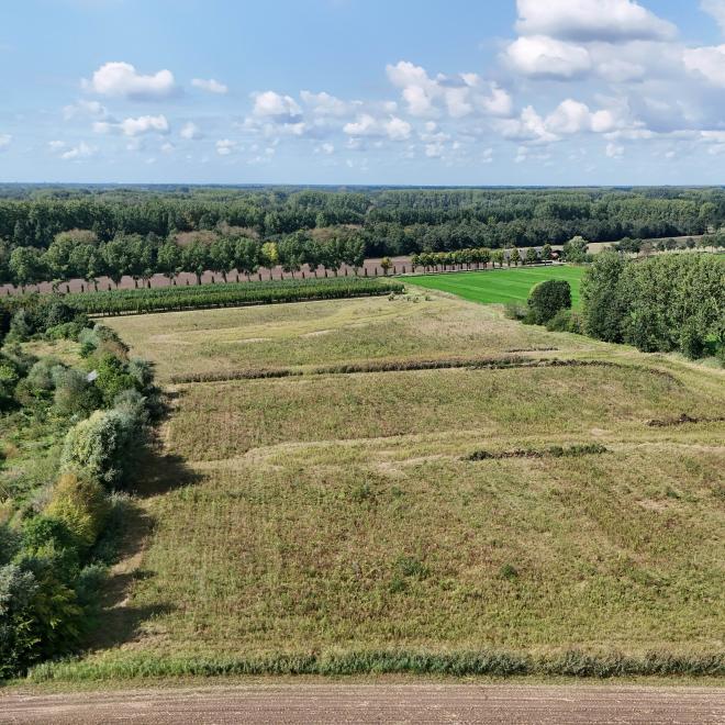 Luchtfoto van een door ARK verkocht perceel