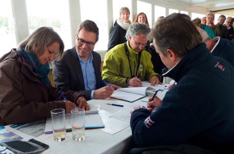 Ondertekening Droomfonds herstel Haringvliet