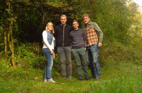 Studenten Bos en Natuurbeheer van de Hogeschool VHL
