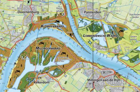 Wandel- en fietskaart Gelderse Poort