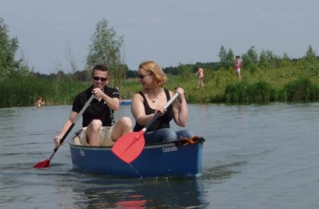 Kanotocht op het riviertje de Koedood