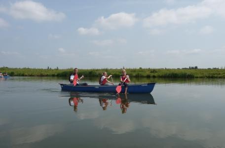 Kanotocht op het riviertje de Koedood
