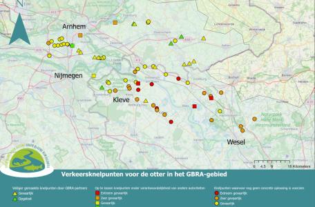 Otterknelpuntenkaart gemaakt door Niek Broekhoven