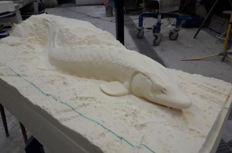 Model van steurenmonument