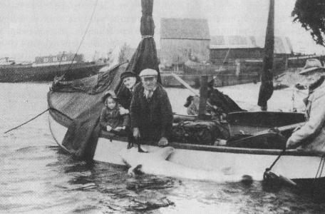 Laatste steur te Hardinxveld in de Nieuwe Merwede