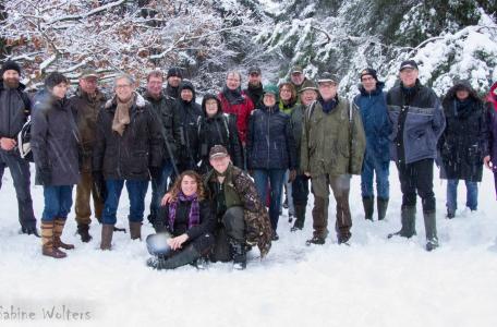 Vrijwilligers Wisent op de Veluwe, foto: Sabine Wolters