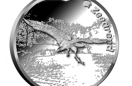 Zeearend penning in de muntencollectie Wildlife in Nederland